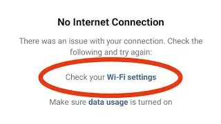 Facebook Fix Check Your WIFI Settings Make Sure Data Usage Is Turn On Problem Solved