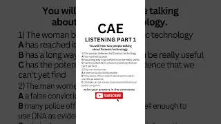C1 Advanced (CAE) Listening 2024 exam - Part 1, listening practice #c1advanced #cae #learnenglish