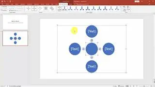 How to insert diverging cycle SmartArt in PowerPoint without