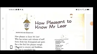 Class 8 Poem -How pleasant to know Mr.Lear#english #ratnasagar