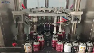 AILE High-Speed 120CPM Aerosol Liquid Filling Machine High Speed Aerosol Spray Filling Line