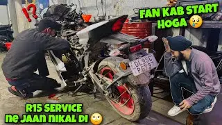Day 02 kya ajj fan on hoga 😬  kisi ki najar lag gyi 😬 R15 radiator fan problem 