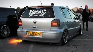 Loud 6N2 VW Polo Pops And Bangs Sound With Flames!!