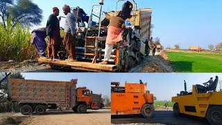 My village road construction in pakistan🇵🇰 | carpet Road | Road Machinery