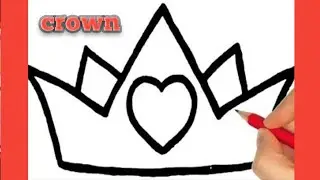 How to draw a crown || Very Easy king crown Drawing || Cute crown Drawing for beginners