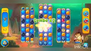 Fishdom,1384 level,no Booster - 1384 уровень, прохождение без бустеров.