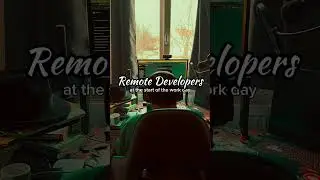 Life of a remote software developer: start of the day vs end of the day
