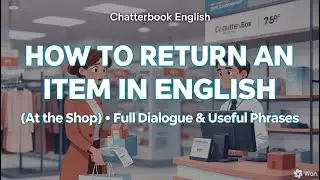 How to Return an Item in English (At the Shop) | Full Dialogue & Useful Phrases