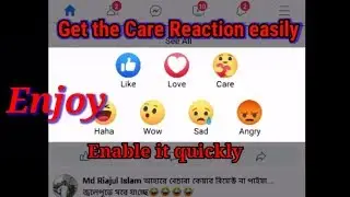 How to get the Care Reaction easily | Enable care Reaction | Active Care Reaction | Boyz Tech