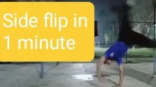 Learn side flip in 1 minute ⏰ | Complete beginners Tutorial