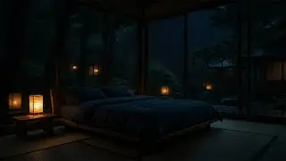 Gentle Rain Behind Closed Curtains 🌧 (No Ads) | 8 Hours Peaceful Rest