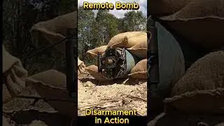 EOD Team Neutralizes Bomb Using Remote Disarmament Tools #army #military #pov #ww2pov #wwii #film