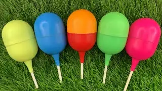 🌈 Satisfying Video | Kinder Surprise and Corby FunEgg ASMR Opening - YummyRainbow Candy LollipopsI 