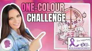 One Colour Challenge in Pink | Colouring for Cancer 🎀