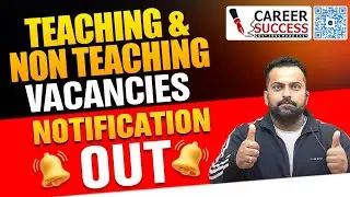 KVS/NVS Teaching & Non-Teaching Vacancies 2025 | Notification Out @CareerSuccessJammu 