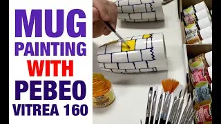 GLASS PAINTING LESSON -  Mug Painting with Pebeo Vitrea 160