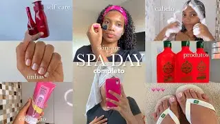 SPA DAY COMPLETO 🧖🏽‍♀️🫧 para o meu casamento | cabelo, unhas, skincare, depilação, corpo 🚿💗