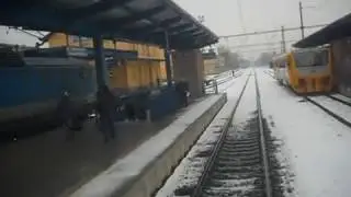 1) Jízda vlakem z Častolovic do Týniště nad Orlicí (část trati č. 021).