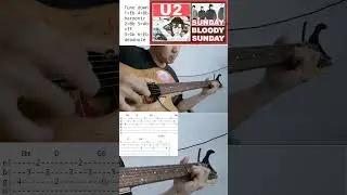 intro sunday bloody sunday by U2 #acoustic #guitar #cover #tutorial