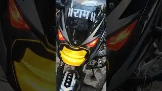 😱 Pulsar 150 parking light modified || pulsar 😎 Eye look modified #shorts​ #ytshorts​ #pulsar150​