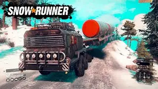Transporting a MASSIVE Oil Tanker with a MONSTER Truck || SnowRunner Season 11 Lights & Cameras