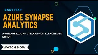 Azure Synapse Analytics &mdash; простое решение проблемы AVAILABLE_COMPUTE_CAPACITY_EXCEEDED путем создания нового пула Spark.