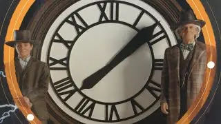 Back to the Future 3 Marty and Doc Brown at the clock 1:10 Statue by Iron Studios