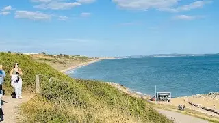 The beautiful Highcliff Beach. #explore #travel #beach #shortsfeed #nature #beachlife #youtube 