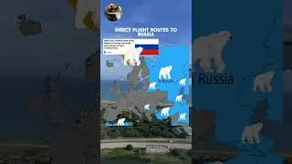 Countries with direct #flights to #russia from the #european area #maps #mapping #mapper #europe