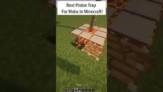 Best Piston Trap For Mobs In Minecraft.. #minecraft #herobrine #gaming