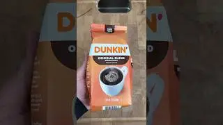 Dunkin' Original Blend Medium Roast Ground Coffee, 12 Ounce Unboxing