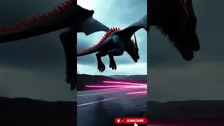 Fire Dragon vs Supercars 🔥 | Epic #AI Chase | #VIBESIUM #Shorts