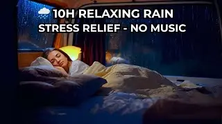 Heavy Rain on Car Window at Night | Fall Asleep Instantly with Rain Sounds | 10 Hour ASMR