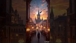 Walking Down The Grand Staircase #animation #video #klingai
