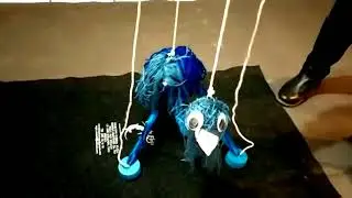 Flamingo string puppet