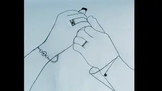 Couple Holding Hands Drawing an easy way with Art by Beaber 💞