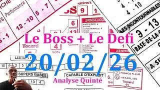 🚨🚨 Le BOSS VENDREDI 20 F&eacute;vrier 2026 - Analyse : Vincennes (R1) 8e course &ndash; Prix de Saint-Pierre