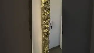 Creating a Golden Mirror #artandcraft #interiordesign #decor