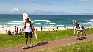 Surf Board Carry Straps Back Pack - Salty Beast - I Cant Believe They Make That
