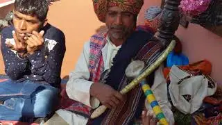 Morchang, traditional musical instrument of Kutch in action at Rann Utsav, Gujarat