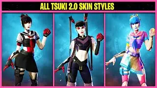 All TSUKI 2.0 Skin Styles in Fortnite Chapter 3 Season 2