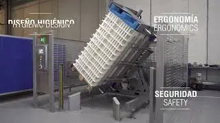 VOLTEADOR DE MULTIMOLDES DE QUESO PALLET INVERTER 180 - MS METALSYSTEM