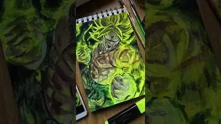 ₹50 Broly Art Challenge is INSANE! | Dragon Ball Z #shorts