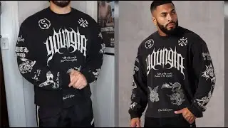 YoungLA BMF Men's Long Sleeve 8046 (try-on)