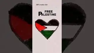 Free Palestine Flag Drawing Heart Shape #drawing #flag #freepalestine