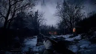 Resident Evil 8 hidden Eva Easter Egg early in the Village.