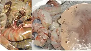 Cleaning Prawns ! How to de-vein Prawns !Shrimps  - Easy and simple method ! @VirtuousSkills