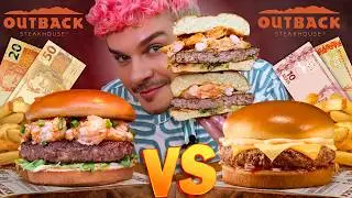 HAMBÚRGUER MAIS CARO E MAIS BARATO DO OUTBACK - Vale a pena?