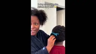 Any moms going through that stage where their sons wanna grow out their hair? This is a remedy! 