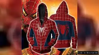 Superhero Return Spider-Man anime 3D printing men's loose hooded zipper cardigan sweater spring and